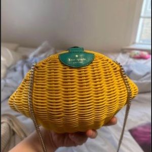 Kate Spade Limited Edition Wicker Lemon Crossbody